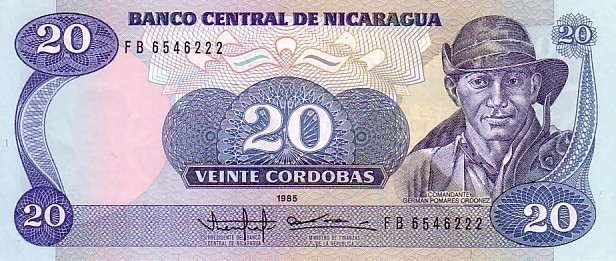 NICARAGUA   20 Cordobas  Daté De 1985   Pick 152     ***** BILLET  NEUF ***** - Nicaragua