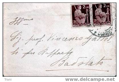 BIGLIETTO DA VISITA - Anno 1946 - Storia Postale