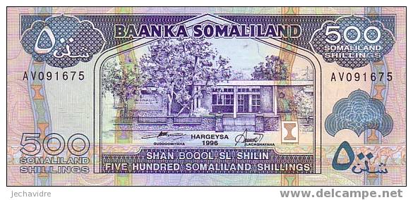 SOMALILAND   500 Shillings    Emission De 1996   Pick 6b     ***** BILLET  NEUF ***** - Somalie