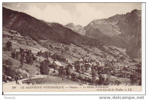 CPA Du Dauphiné Pittoresque (Savoie 73) Oisans. Le Rivier D'Allemont Et Le Colde La Vache. L.L. - Saint Jean De Maurienne
