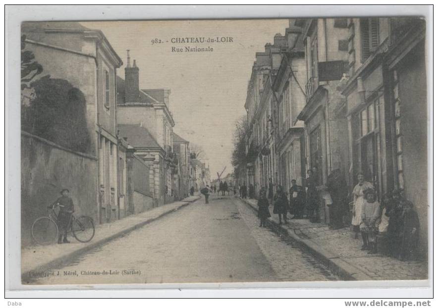 CHATEAU DU LOIR. RUE NATIONALE - Chateau Du Loir