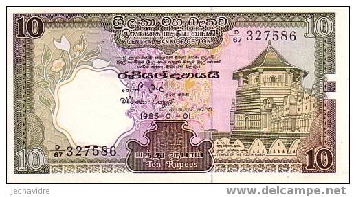 CEYLAN   10 Rupees   Daté Du 01-01-1985   Pick 92     ***** BILLET  NEUF ***** - Sri Lanka