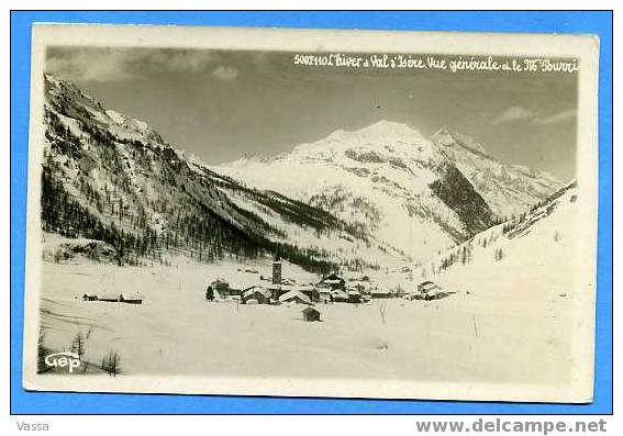 L´hiver En VAL D´ ISERE - Vue Générale Et Le Mont . Cachet Section Lyonnaise - Val D'Isere