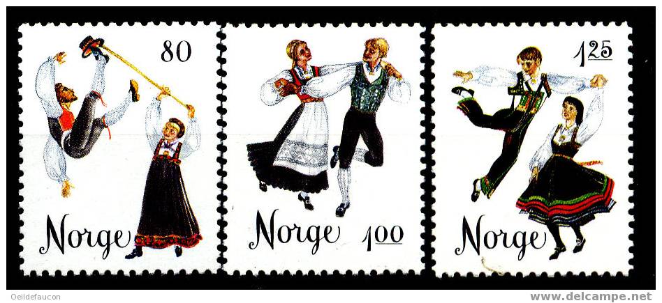 NORVEGE - Yvert - 675/77* - Cote 1.50 € - Dance