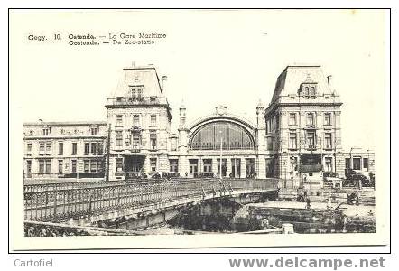 Station Oostende  ( Zeestation) Buitenzichtl - Stazioni Senza Treni