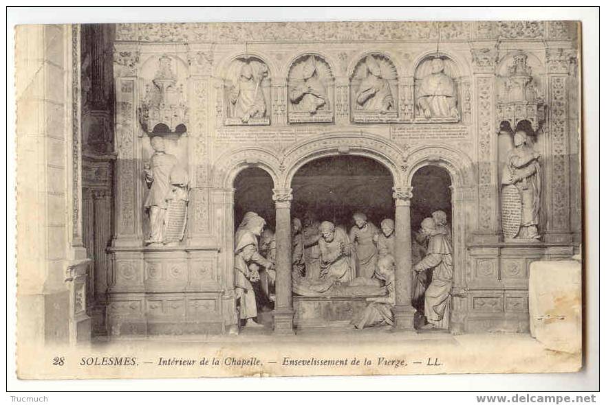 F2051 - SOLESMES - Intérieur De La Chapelle - Ensevelissement De La Vierge - Solesmes