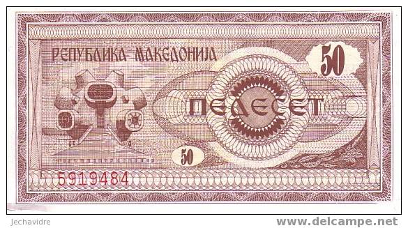 MACEDOINE   50 Denar   Daté De 1992   Pick 3     ***** BILLET  NEUF ***** - North Macedonia