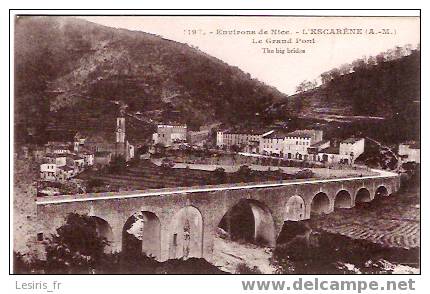 CPA - L'ESCARENE - LE GRAND PONT - 1197 - L'Escarène