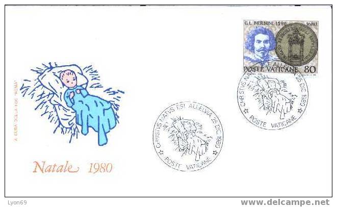 FDC  694  NATALE 1980 - Lettres & Documents