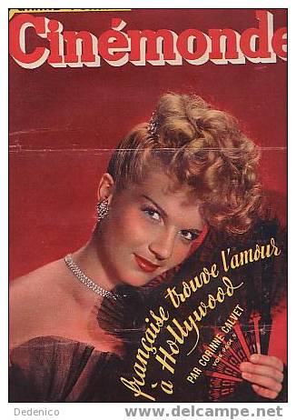 CINEMONDE  N°  749 / 1948  : Corinne  CALVET - Revistas