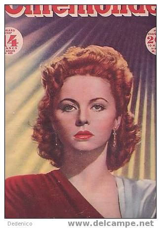 CINEMONDE  N° 658 / 1947  :  Madeleine  LEBEAU - Magazines