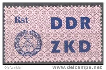 DDR / R.D.A. / GDR 1963 Laufkontrollzettel ZKD (Dienst C)  Michel 13 Postfrisch/neuf/MNH - Otros & Sin Clasificación