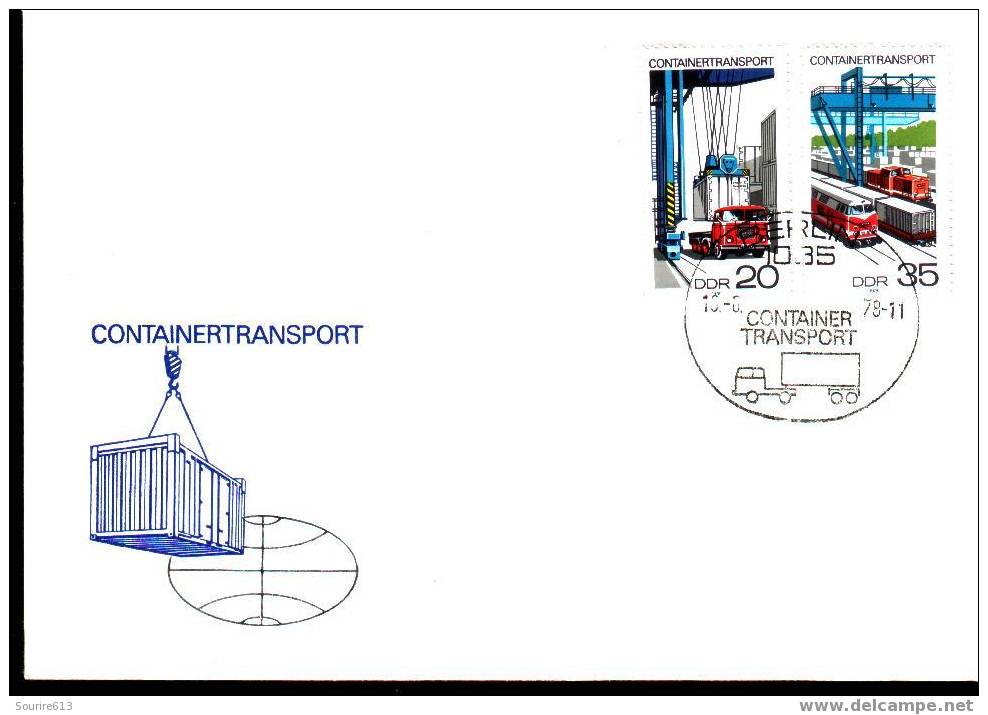 Fdc Transports > Autres (Terre) DDR 1978 Container 1 - Andere (Aarde)