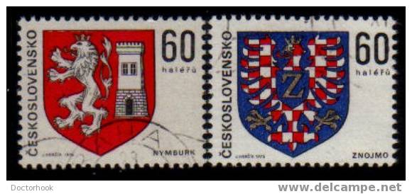 CZECHOSLOVAKIA   Scott   #  2000-1  VF USED - Used Stamps