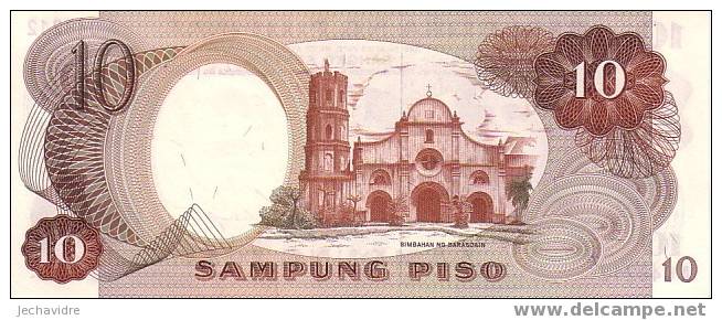 PHILIPPINES   10 Piso  Non Daté (1969)   Pick 144a   Signature 7    ***** BILLET  NEUF ***** - Philippines