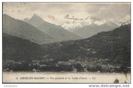 CPA De ARGELES GAZOST - Vue Générale Et La Vallée D'Azun. - Argeles Gazost