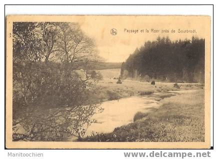 BELGIQUE PAYSAGE ET LA ROER PRES DE SOURBRODT - Waimes - Weismes