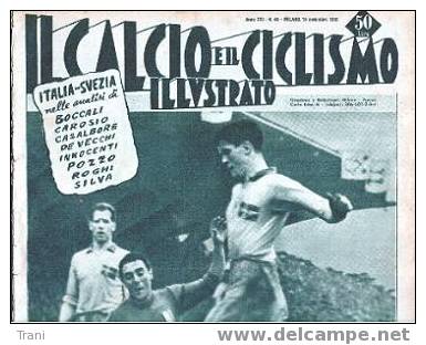 ITALIA-SVEZIA - Anno 1951 - Deportes