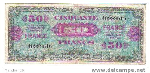 France Recto 50 Francs N°40999616 - 1945 Verso Frankreich