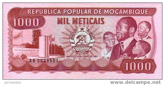 MOZAMBIQUE   1 000 Meticais  Daté Du 16-06-1983   Pick 132     ***** BILLET  NEUF ***** - Mozambico