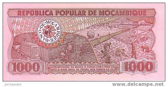 MOZAMBIQUE   1 000 Meticais  Daté Du 16-06-1983   Pick 132     ***** BILLET  NEUF ***** - Mozambico