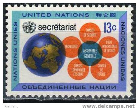 PIA - ONN - 1968 - Secrétariat Des N.U.  - (Yv  175-76) - Ungebraucht