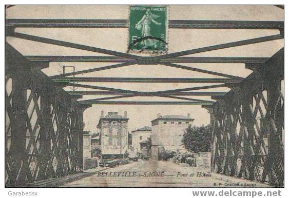 CPA De BELLEVILLE SUR SAONE - Pont Et Hôtels. - Belleville Sur Saone