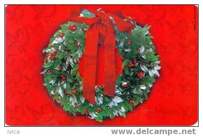 SLOVENIA - 028 Christmas Wreath - 100 Imp - 11/96 - Slovenia