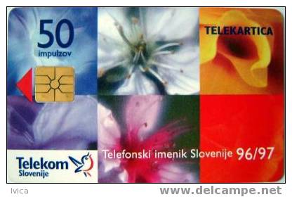 SLOVENIA - 029 Flowers - 50 Imp - 11/96 - Slovenia