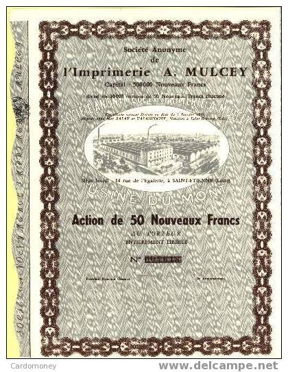 IMPRIMERIE A. MULCEY (art. N° 170 ) - Industry