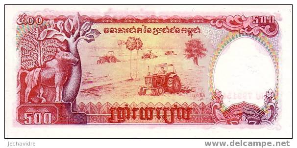 CAMBODGE   500 Riels  Emission De 1991   Pick 38a     ***** BILLET  NEUF ***** - Cambodge