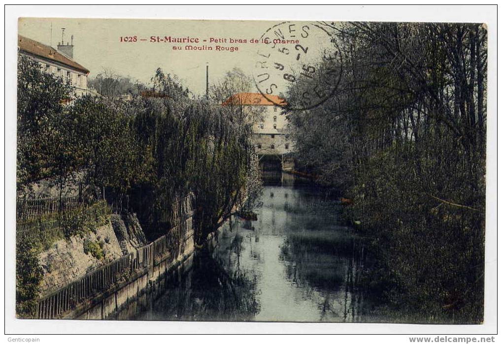 H102 - SAINT-MAURICE - Petit Bras De La Marne Au Moulin-Rouge (1915) - Saint Maurice