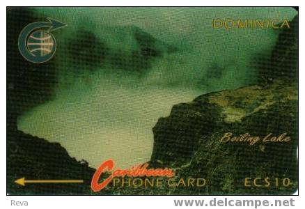 DOMINICA  $10   OLD  C & W LOGO  BOILING  LAKE  GPT   DOM-3A   CV$20US  SPECIAL PRICE  !!! - Dominica