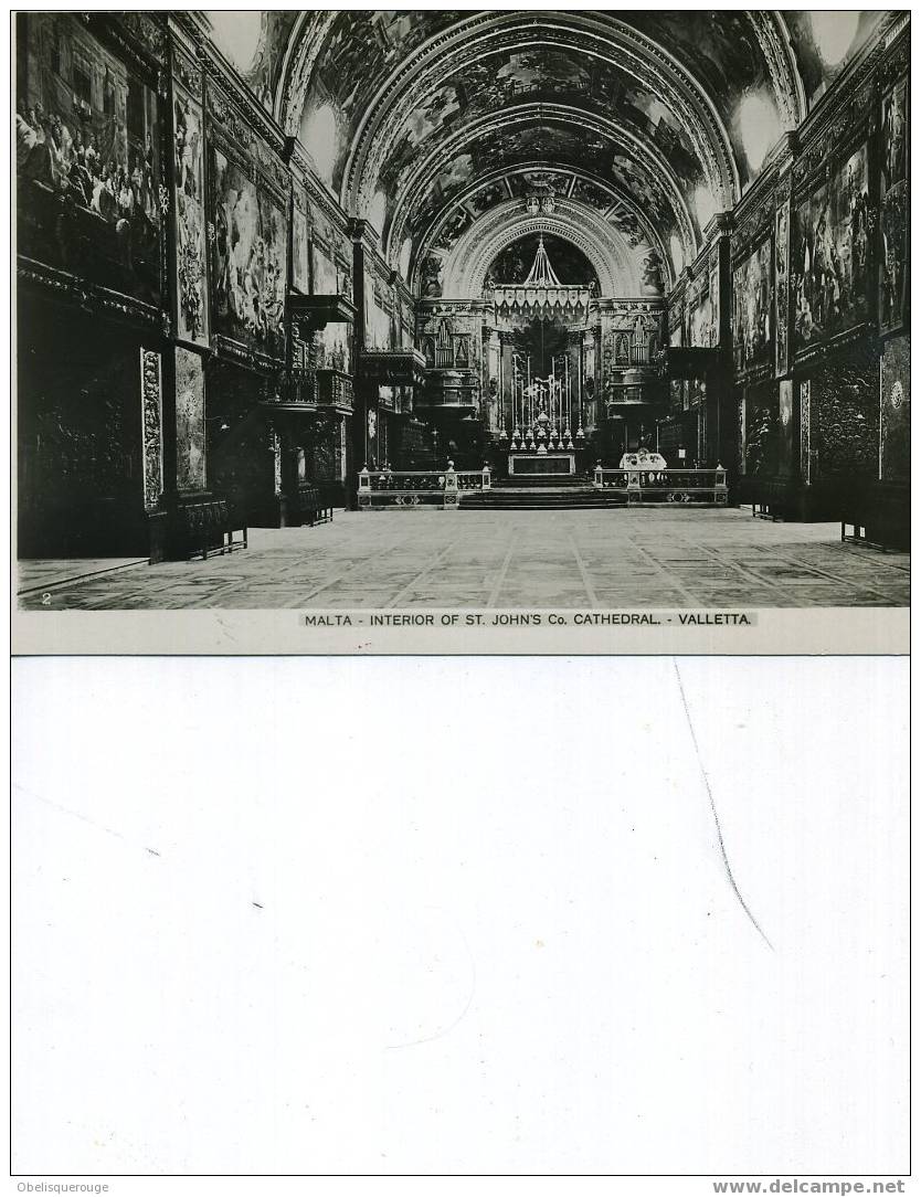 MALTA INTERIOR OF ST JOHN CATHEDRAL VALETTA - Malte