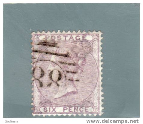 Gran Bretagna - N. 19  Used (UNI) 6p Violetto - Used Stamps