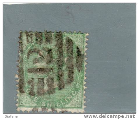 Gran Bretagna - N. 20  Used (UNI) 1s Verde - Oblitérés