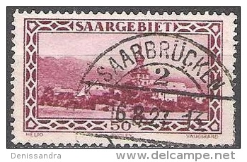 Saargebiet 1926 Michel 114 0 Cote (2011) 0.60 Euro Abbaye Bénédictine Tholey Cachet Rond - Used Stamps