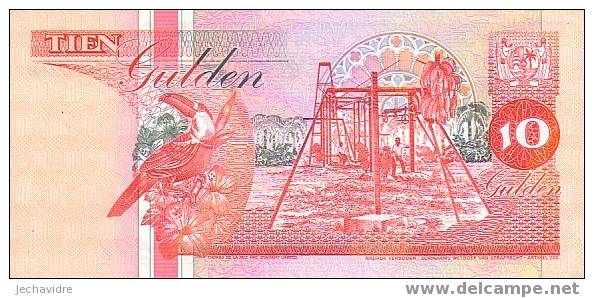 SURINAM   10 Gulden  Daté Du 01-12-1996   Pick 137b     ***** BILLET  NEUF ***** - Surinam