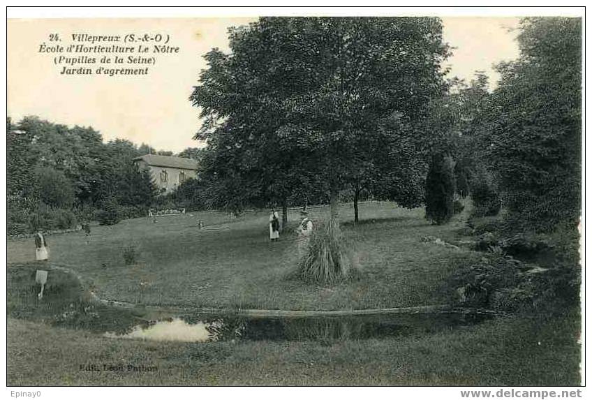 78 - B - VILLEPREUX - école D'horticulture Le Nôtre (pupilles De La Sine) - Jardin D'agrément - Villepreux