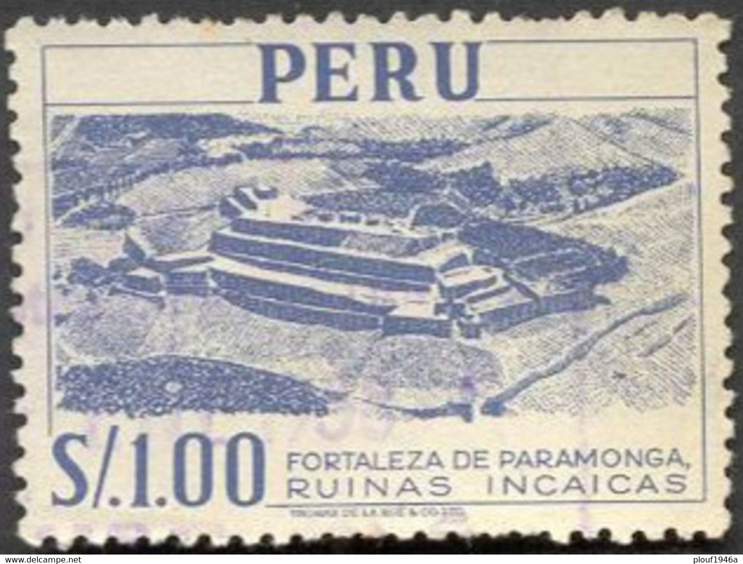 Pays : 386,1 (Pérou : Postes Nationales)  Yvert Et Tellier N° :   444 (o) - Peru