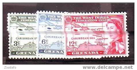 641 Grenada: West Indies Federation YT 175/7 - Islas