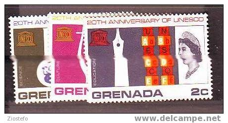 642 Grenada: 20th Anniversary Unesco YT 219/21 - UNESCO