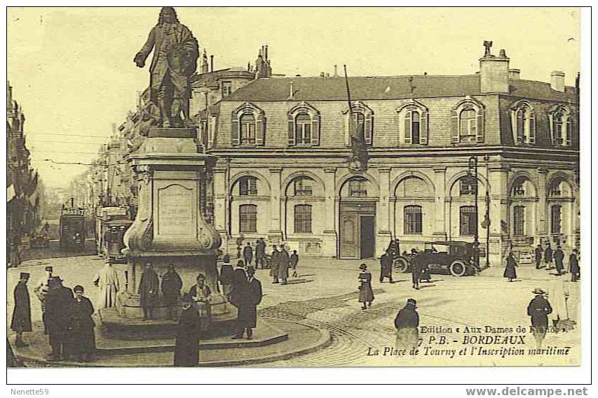 33 BORDEAUX Inscription Militaire Très Animée Place De Tourny - Bordeaux