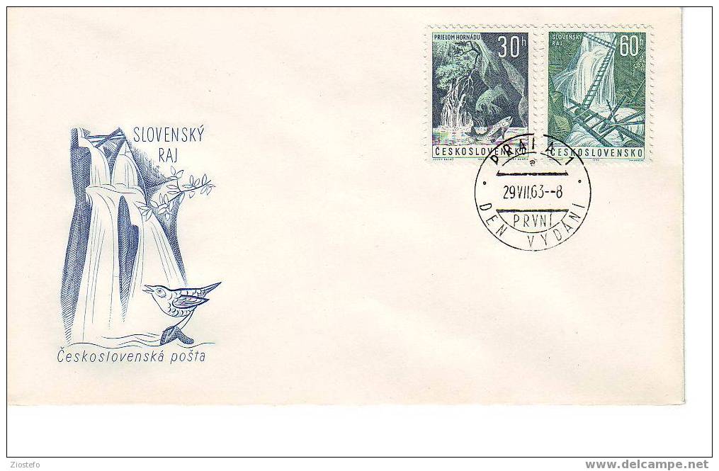 51 Cecoslovacchia FDC Slovensky Raj 1963 - Autres & Non Classés