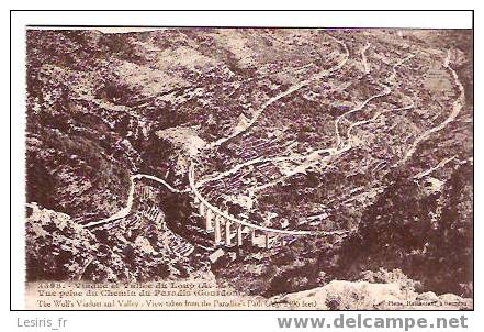 CPA - VIADUC ET VALLEE DU LOUP - 3598 - VUE PRISE DU CHEMIN DU PARADIS - GOURDON - Gourdon