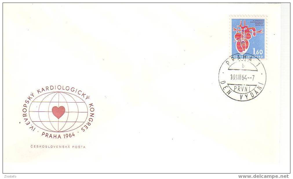 92 Tchekoslovaquie FDC IV Evropsky Kardiologicky Kongres - Altri & Non Classificati