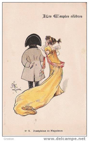 NAPOLEON ET JOSEPHINE N°X LES COUPLES CELEBRES DESSIN LAMI - Histoire