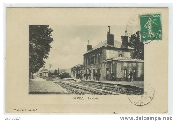 537A / CPA   ORBEC     LA GARE  (calvados) - Orbec