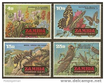 ZAMBIA 1972 MNH Stamp(s) Nature Conservation 89-92  #6183 - Zambia (1965-...)