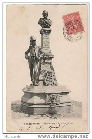 CPA 91 LONGJUMEAU - Monument D'Adolphe Adam - Longjumeau